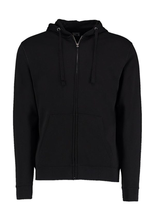 Regular Fit Zipped Hoodie Superwash® 60o Kleur Black