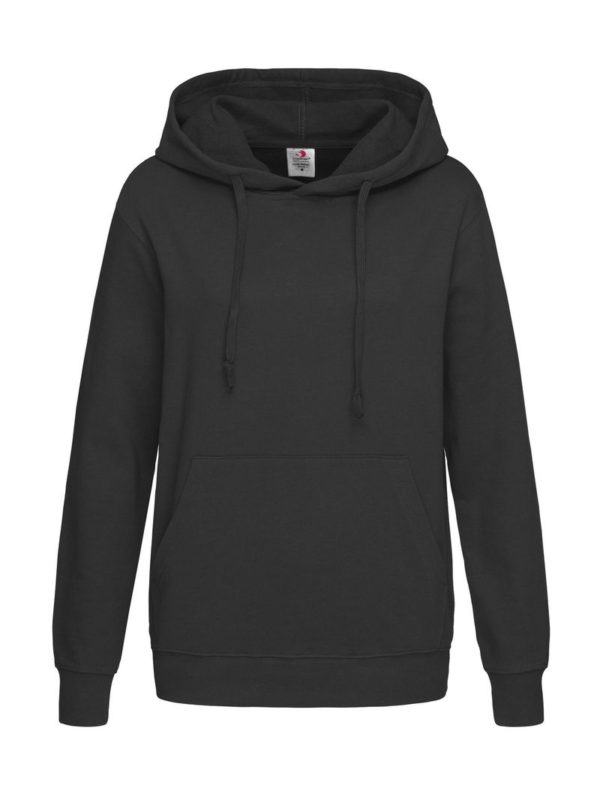 Sweat Hoodie Classic Women Kleur Black Opal