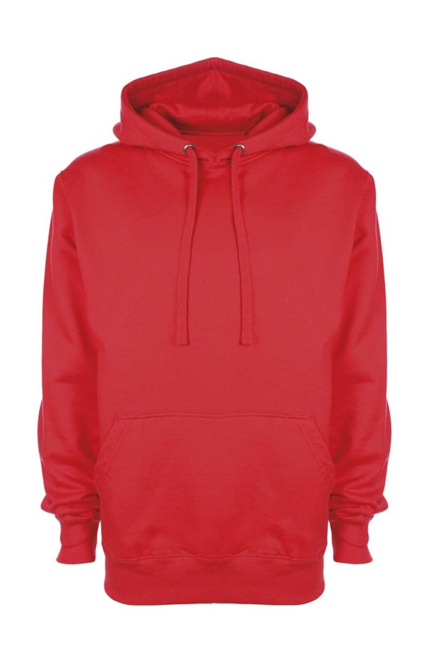 Tagless Hoodie Kleur Fire Red