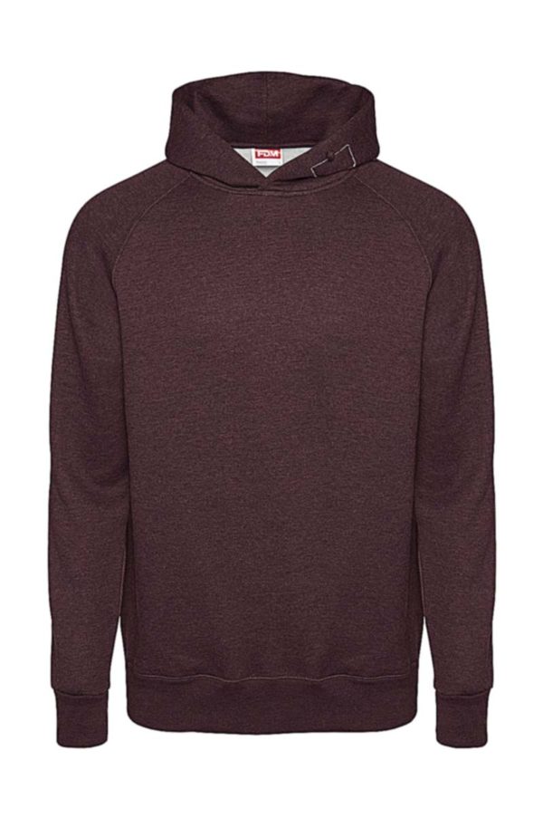 Tagless Media Hoodie Kleur Heather Burgundy