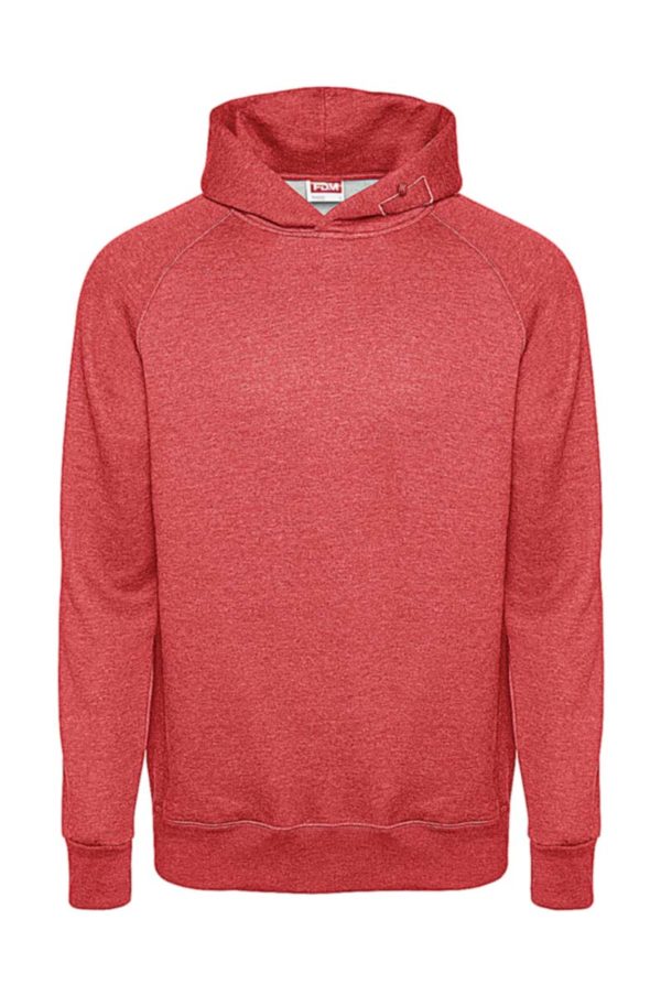 Tagless Media Hoodie Kleur Heather Fire Red