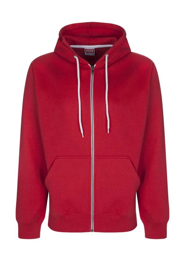 Team Zip Hoodie Kleur Fire Red