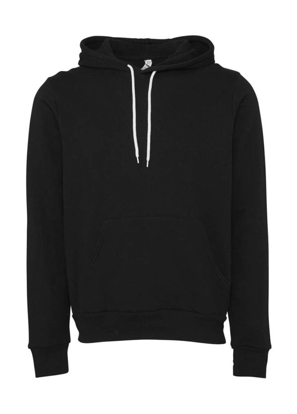 Unisex Poly Cotton Pullover Hoodie Kleur Black