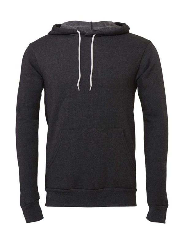 Unisex Poly Cotton Pullover Hoodie Kleur DTG Black