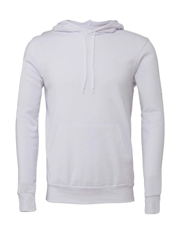 Unisex Poly Cotton Pullover Hoodie Kleur White