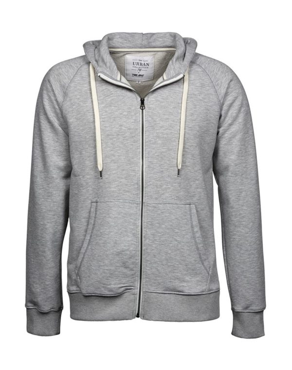 Urban Zip Hoodie Kleur Heather Grey