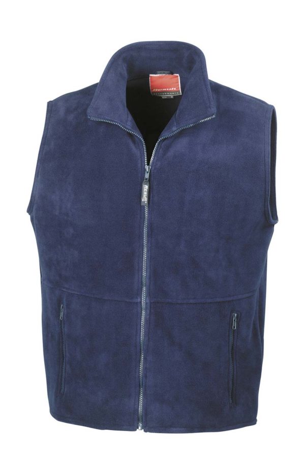 Fleece Bodywarmer Result Kleur Navy