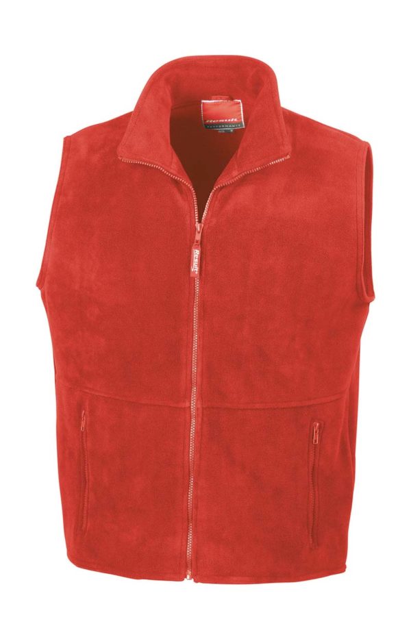 Fleece Bodywarmer Result Kleur Red