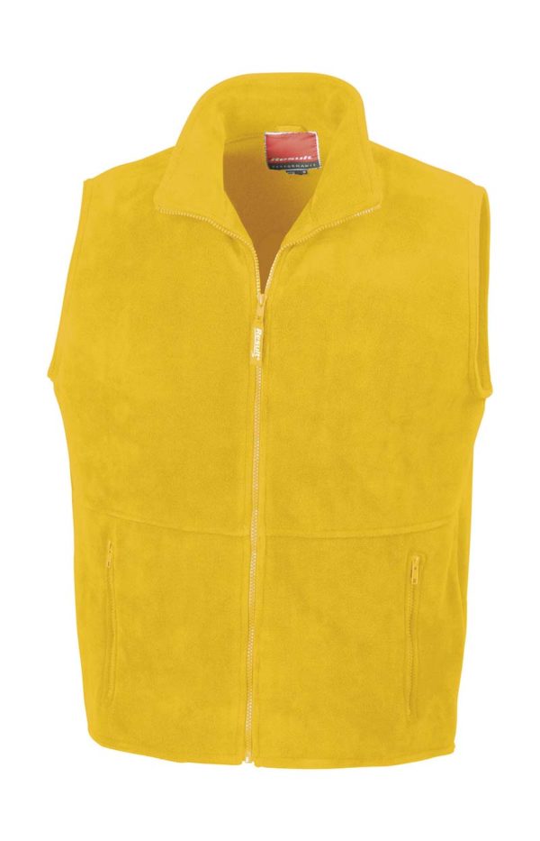 Fleece Bodywarmer Result Kleur Yellow