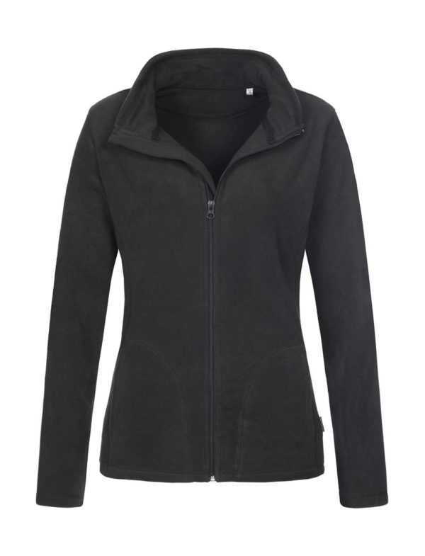 Fleece Jacket Women Kleur Black Opal