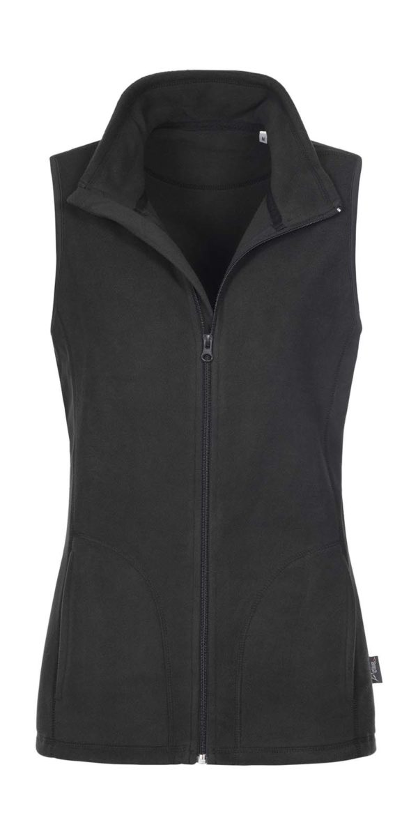 Fleece Vest Women Kleur Black Opal