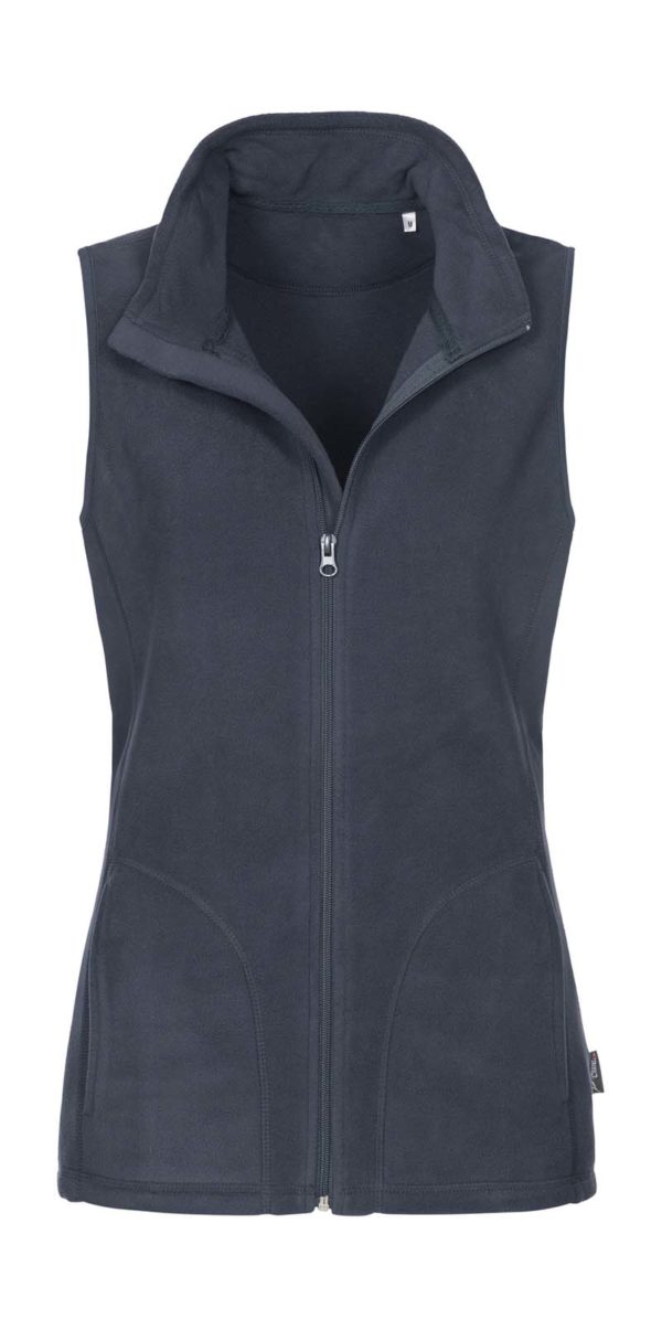 Fleece Vest Women Kleur Blue Midnight