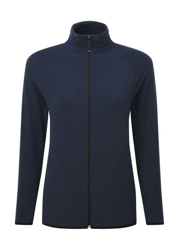 Ladies Full Zip Microfleece Kleur Navy