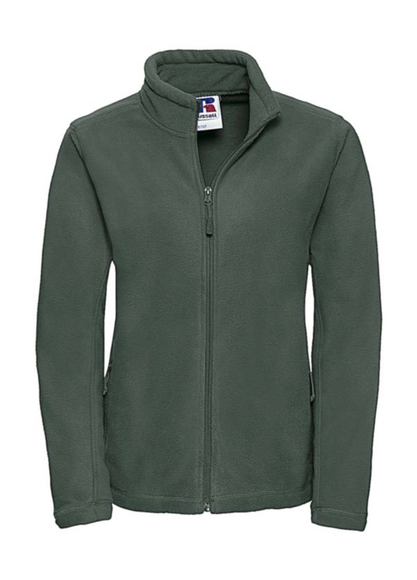 Ladies Full Zip Outdoor Fleece Kleur Bottle Green