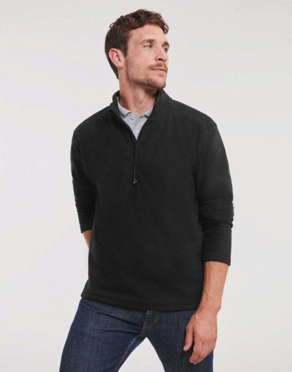 Men's 1/4 Zip Microfleece 0R881M0,merk Russell. Fleece Vest Heren,merk Russell.