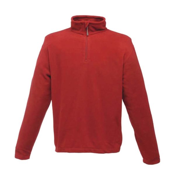 Micro Zip Neck Fleece Kleur Classic Red