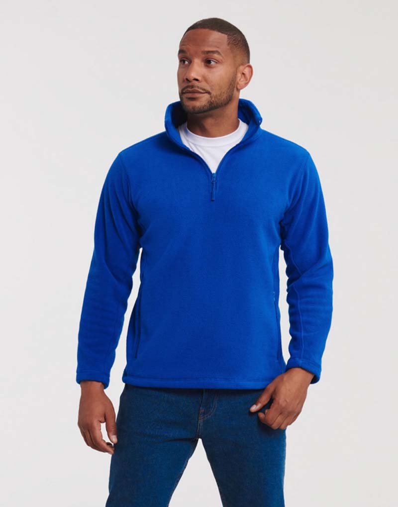 Quarter Zip Outdoor Fleece 0R874M0,merk Russell. Fleece Trui Heren,merk Russell.