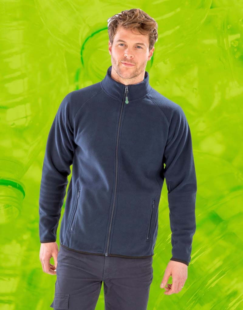 Recycled Fleece Polarthermic Jacket R903X,merk Result Genuine Recycled. Fleece Vest Heren,merk Result Genuine Recycled.