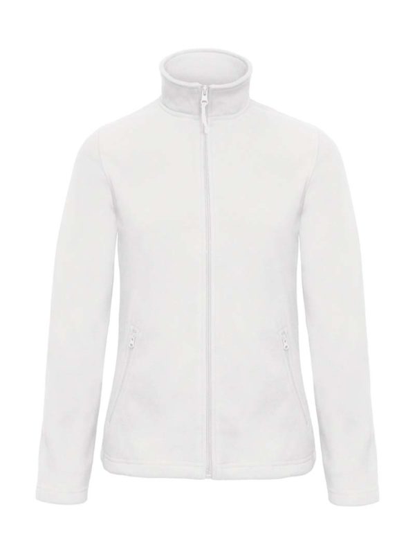 Women Micro Fleece Full Zip Kleur Wit