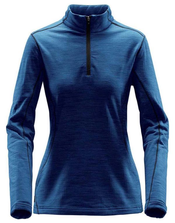 Womens Base Thermal 14 Zip Kleur Ocean