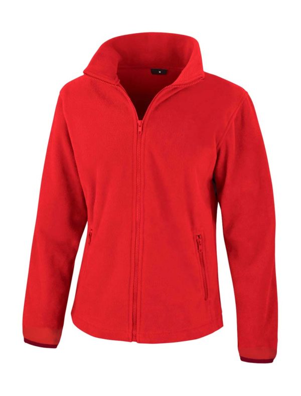 Womens Fashion Fit Outdoor Fleece Kleur Flame Red