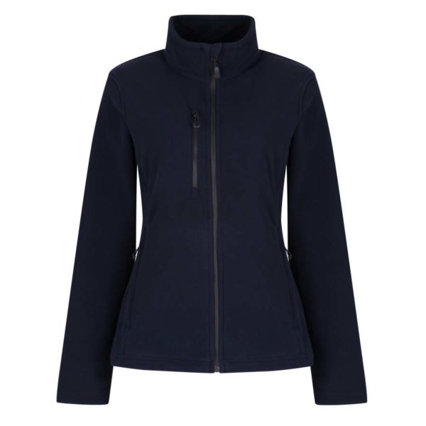 Womens Honestly Made Recycled Full Zip Fleece Kleur Navy