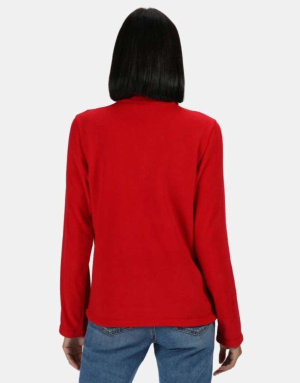 Womens Micro Full Zip Fleece Kleur Classic Red