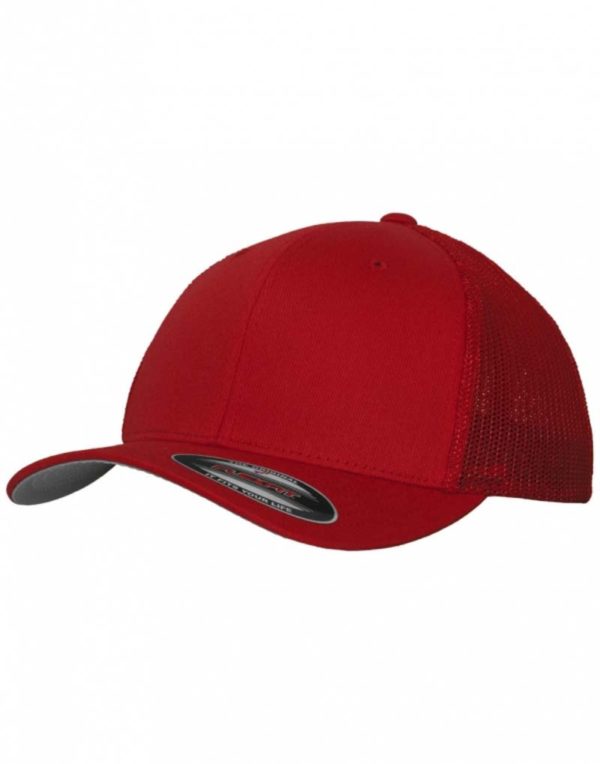 Mesh Cotton Twill Trucker Cap,merk Flexfit 6511. Caps,merk Flexfit.