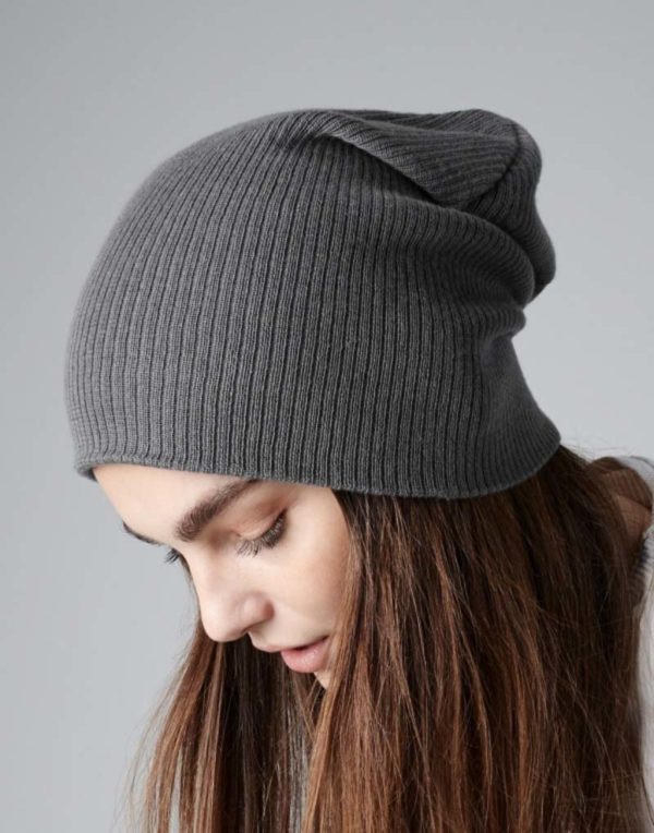 Slouch Beanie,merk Beechfield B461. Beanie,merk Beechfield.