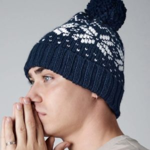 Fair Isle Snowstar® Beanie,merk Beechfield B456.