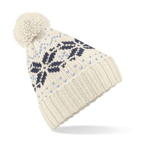 Fair Isle Snowstar® Beanie,merk Beechfield B456.