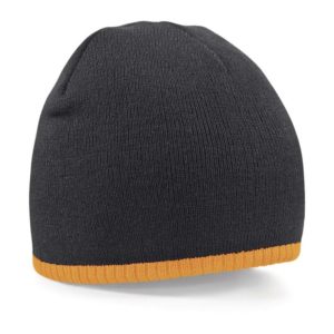 Two-Tone Beanie Knitted Hat,merk Beechfield B44C.