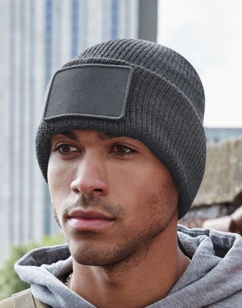 Removable Patch Thinsulate™ Beanie,merk Beechfield B540. Beanie,merk Beechfield.