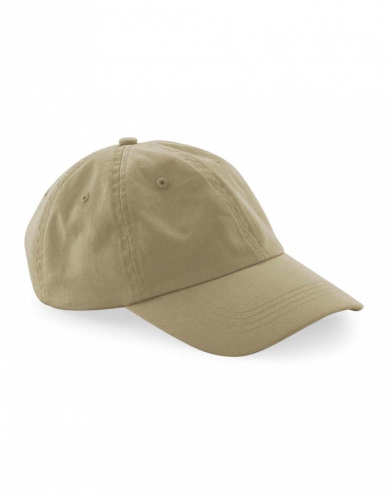 Organic Cotton 6 Panel Dad Cap,merk Beechfield B652N. Cap,merk Beechfield.