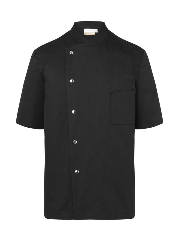 Chef Jacket Gustav Short Sleeve Kleur Black