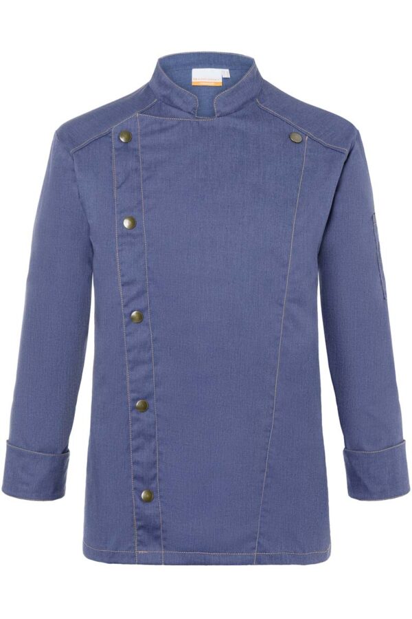 Chef Jacket Jeans Style Kleur Vintage Blue