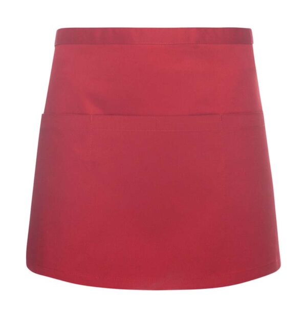 Waist Apron Basic with Pockets Kleur Red